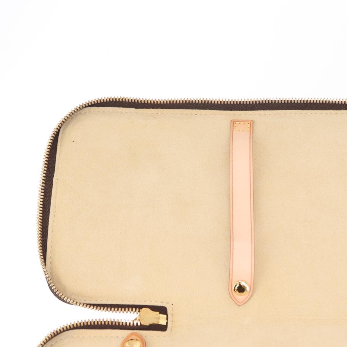 Louis Vuitton 5 Tie Case Monogram Canvas, BROWN, CANVAS, Clutche & pouche