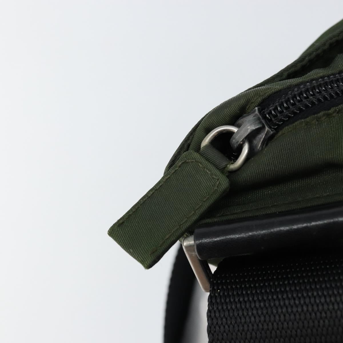 Prada Flat Messenger Bag Tessuto, KHAKI, NYLON, Shoulder bag