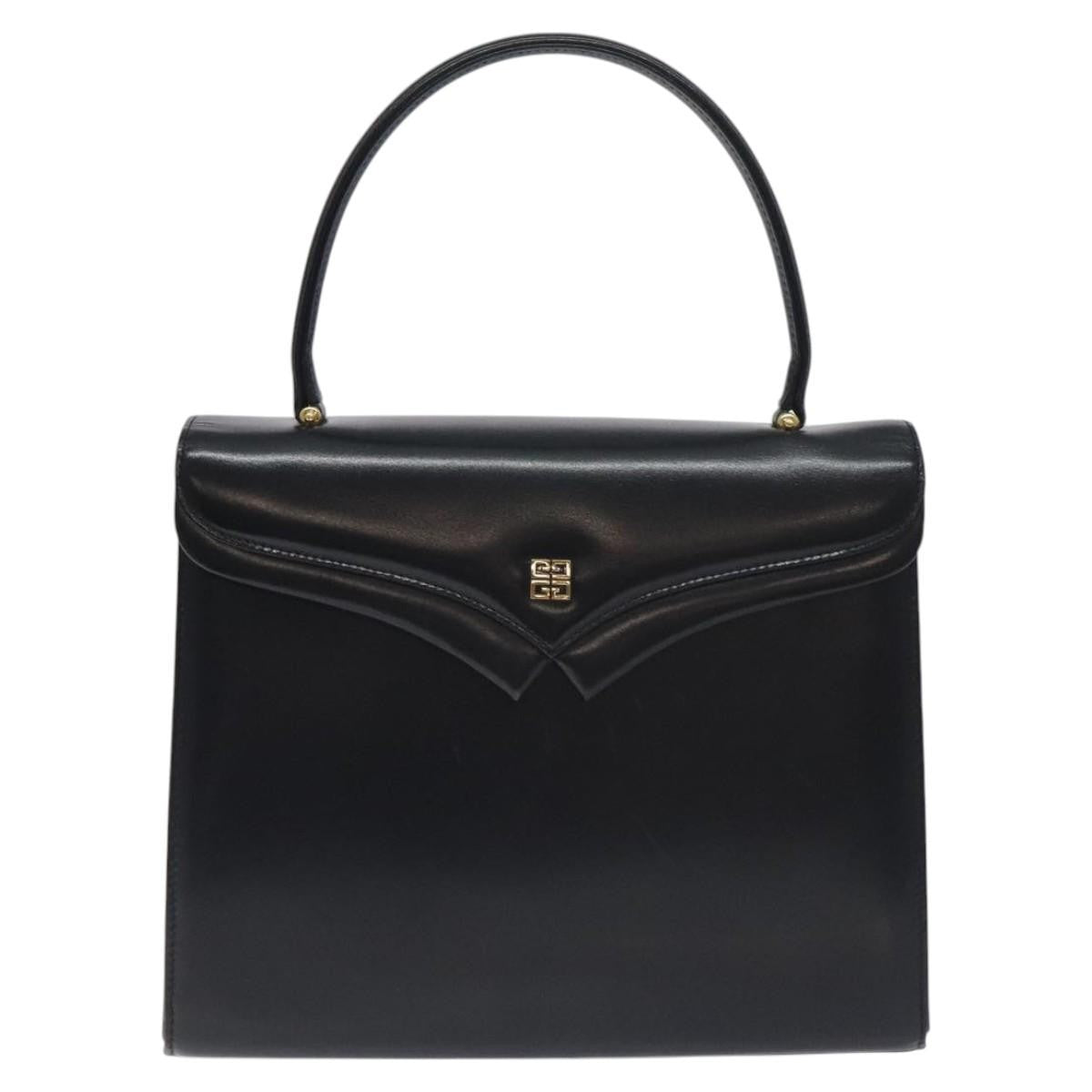Givenchy Vintage 4G handbag Leather, BLACK, LEATHER, Handbag