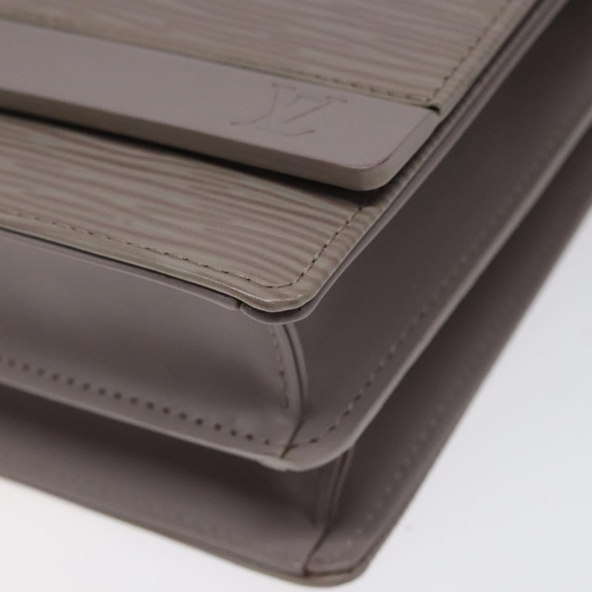 Louis Vuitton Biarritz Shoulder Bag Epi Leather, GRAY, LEATHER, Shoulder bag