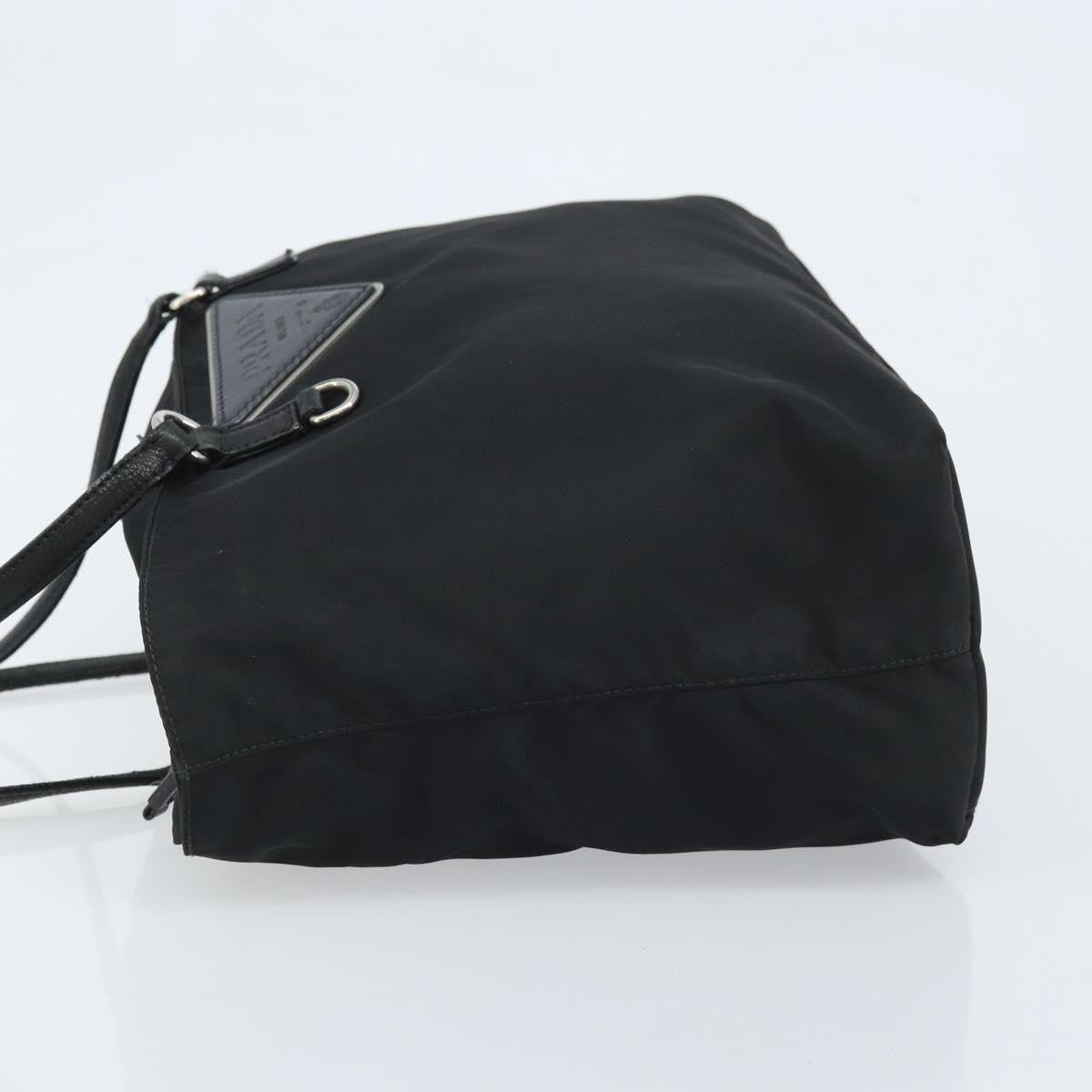 Prada Vintage Zip Tote Tessuto, Black, Nylon, Tote Bag