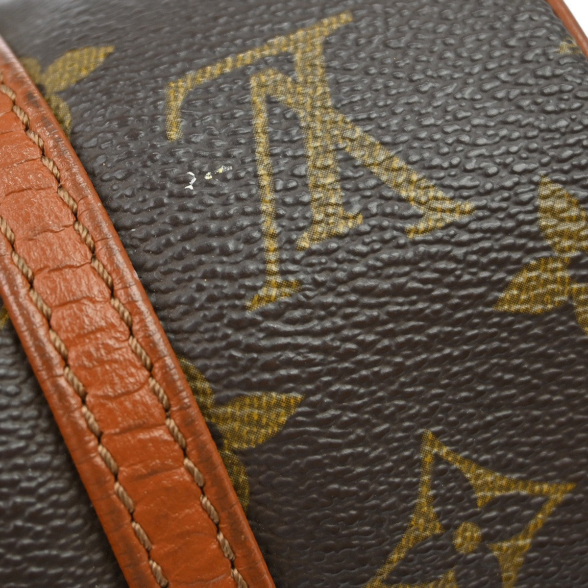 Louis Vuitton Papillon Handbag Monogram Canvas, Brown, Canvas, Handbag