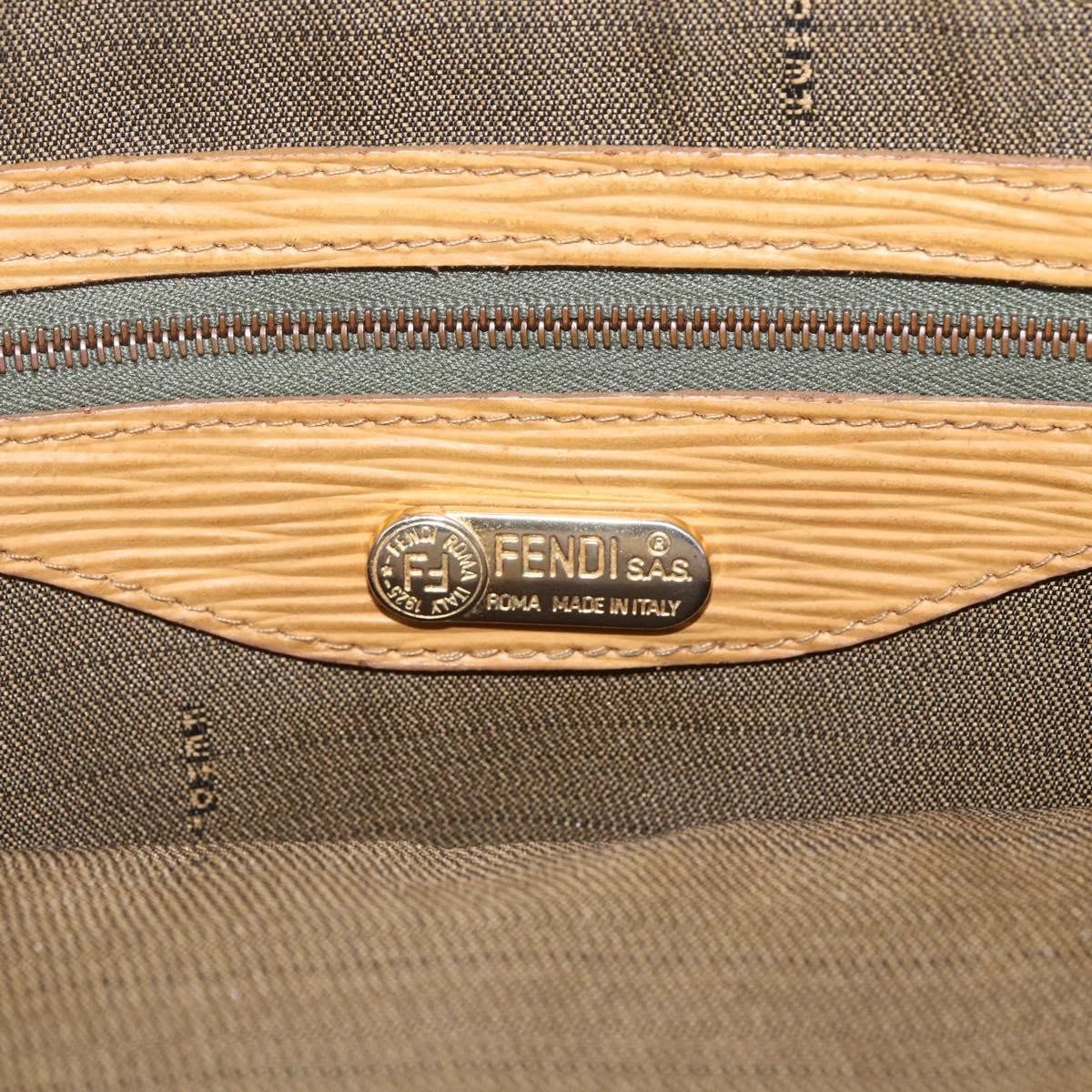 Fendi Vintage Zucca Handbag Zucca, BROWN, CANVAS, Handbag