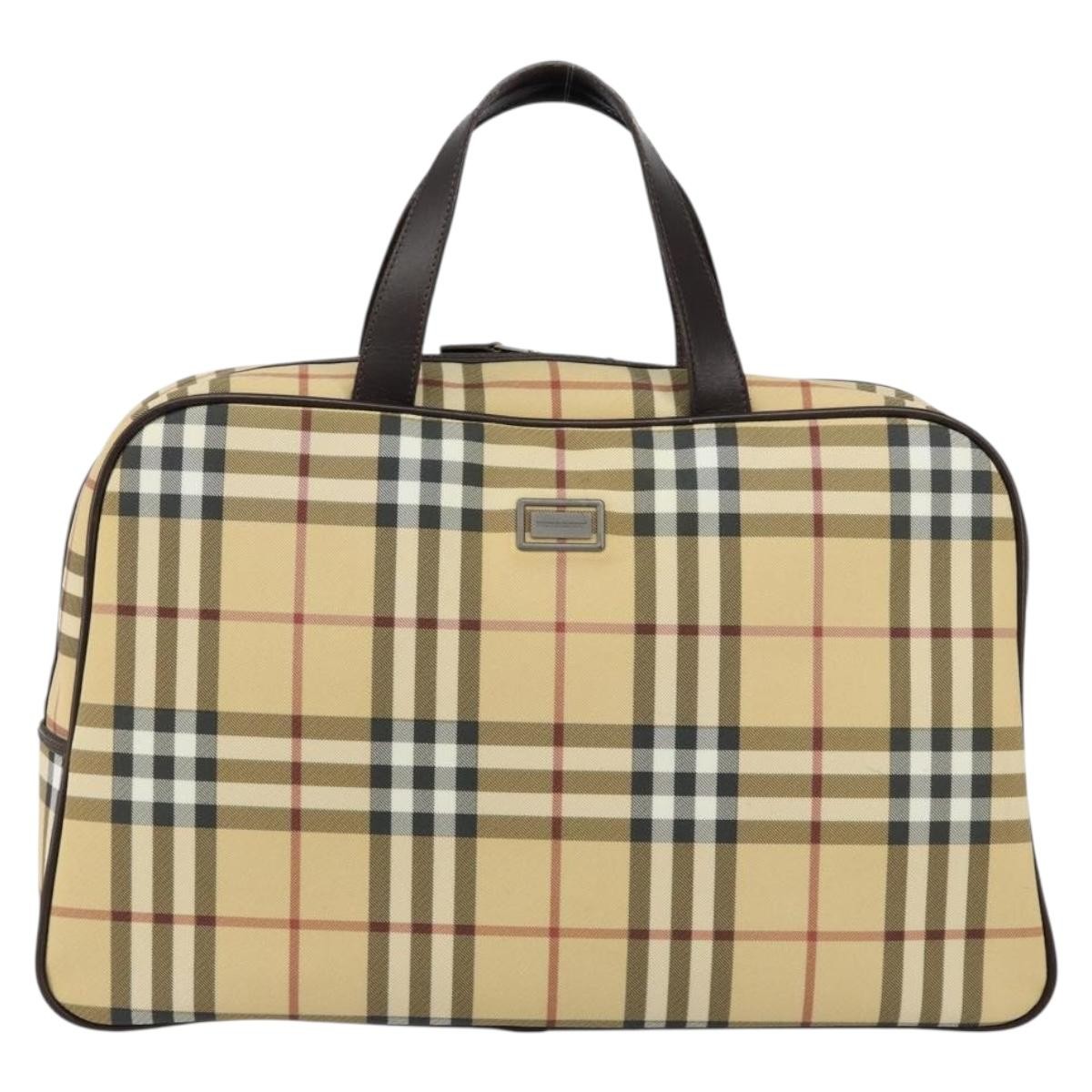 Burberry Nova Handbag Canvas, BEIGE, PVC, Handbag