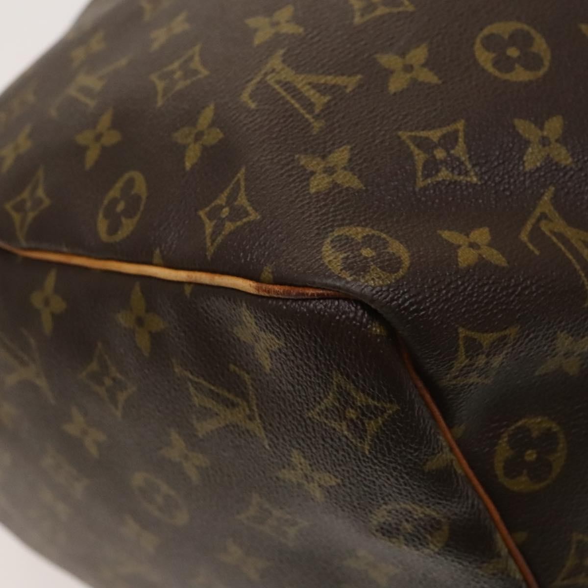 Louis Vuitton Keepall Bag Monogram Canvas, BROWN, CANVAS, Travel bag