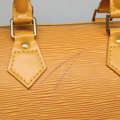 Louis Vuitton Speedy Handbag Epi Leather, YELLOW, LEATHER, Handbag