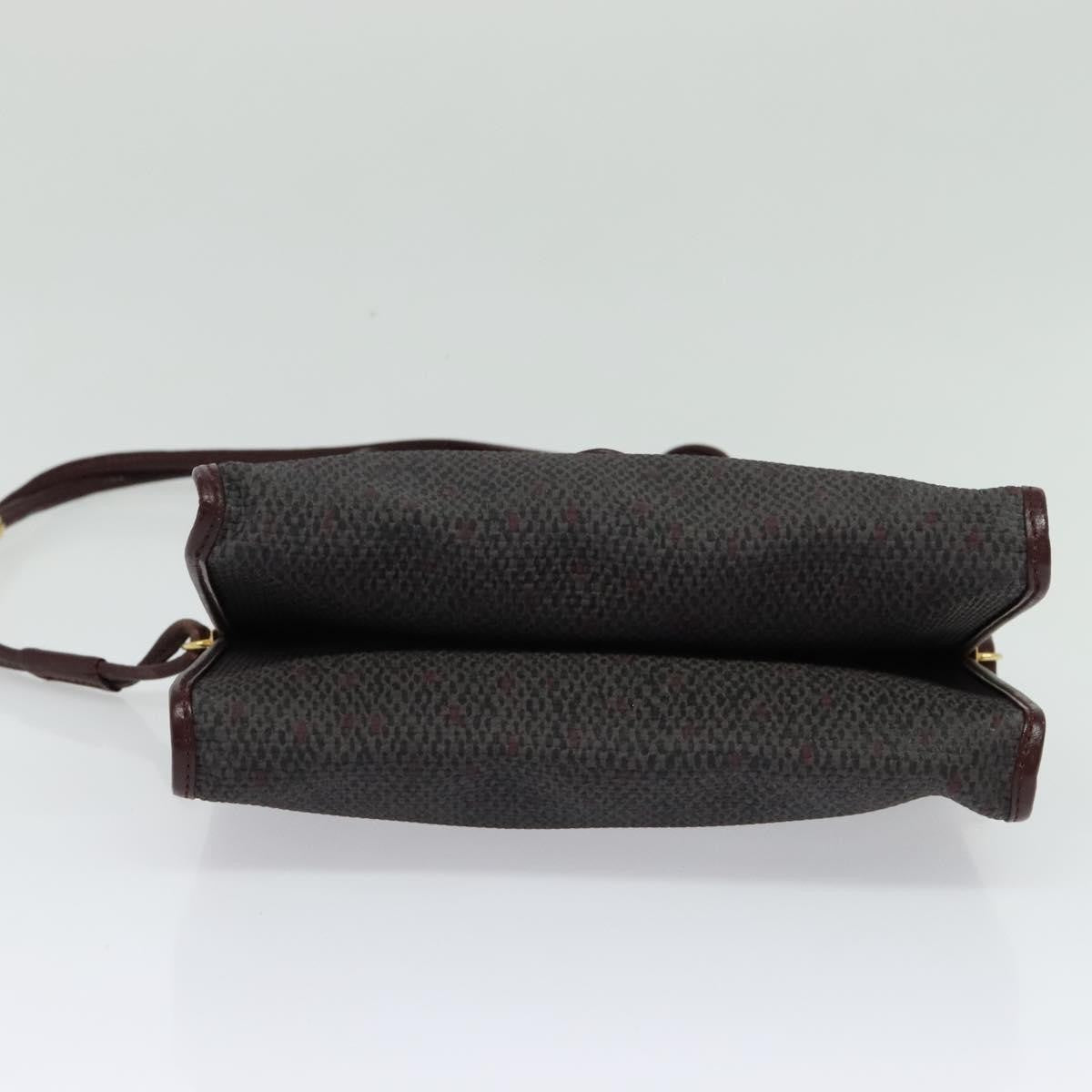 Saint Laurent Vintage Shoulder Bag Canvas, BURGUNDY, CANVAS, Shoulder bag