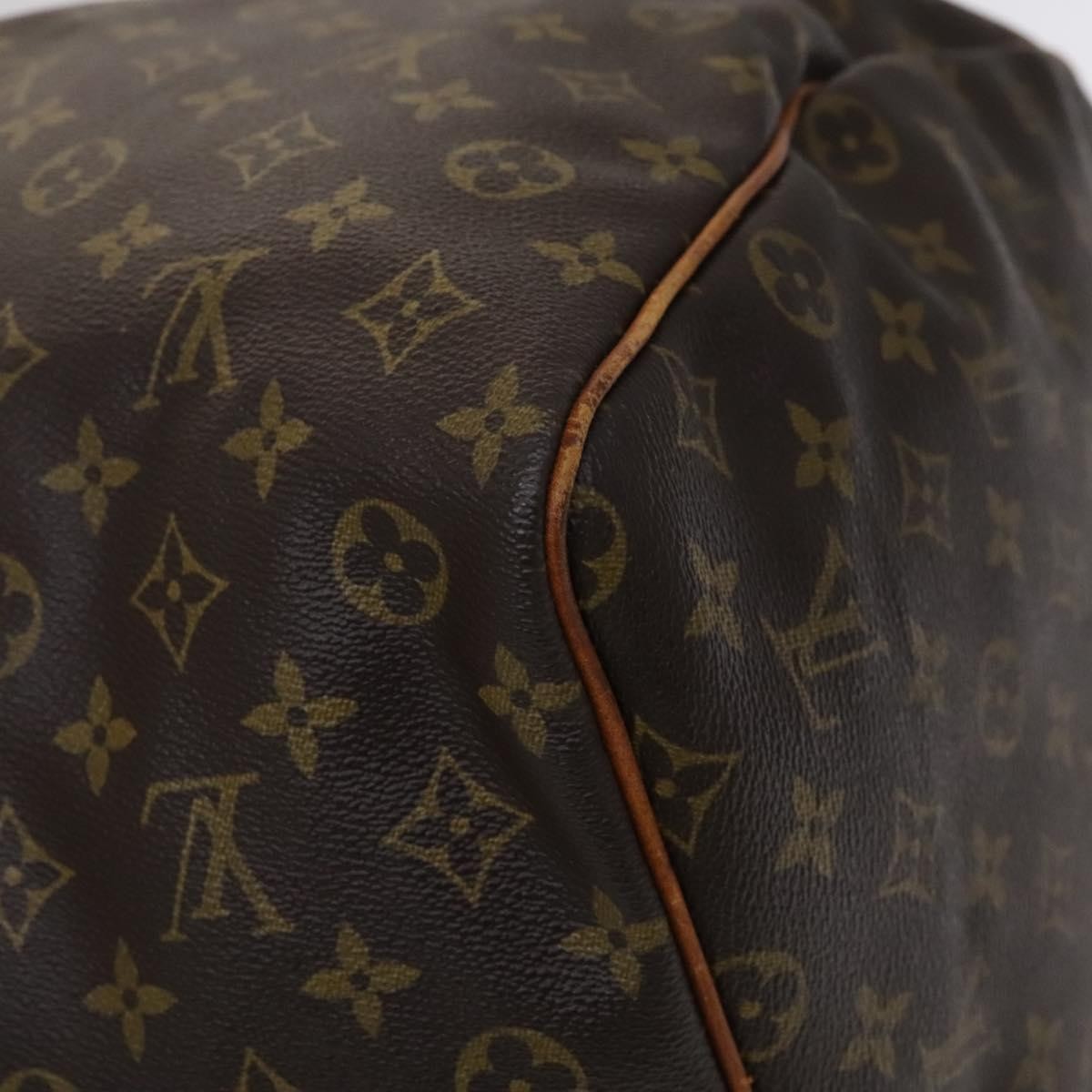 Louis Vuitton Keepall Bag Monogram Canvas, BROWN, CANVAS, Travel bag