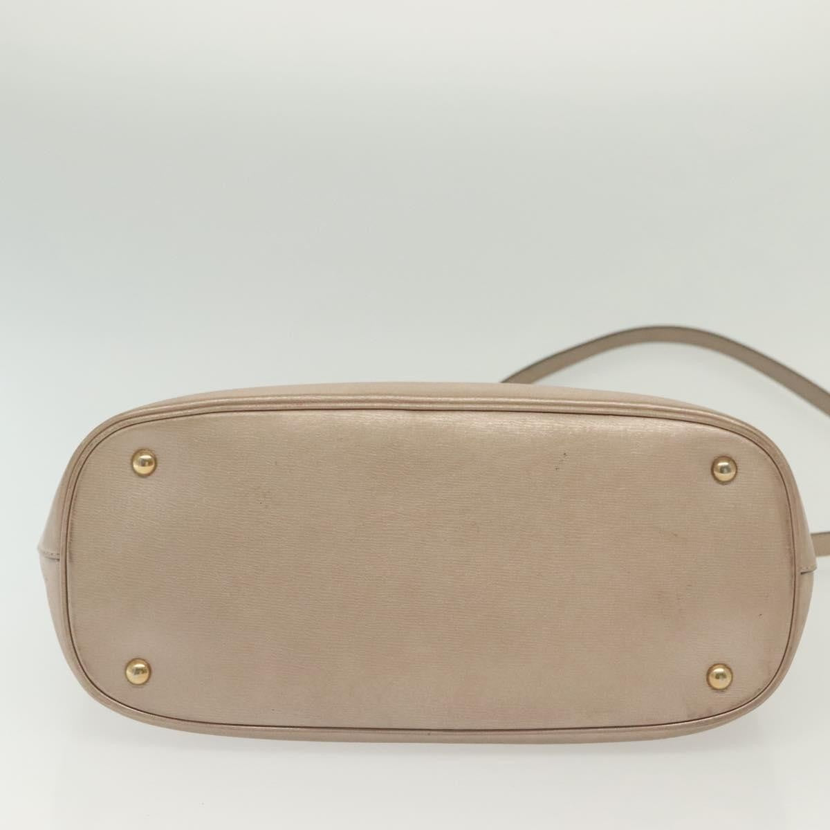 Gucci Bright Bit Convertible Tote Leather, GOLD, LEATHER, Tote bag