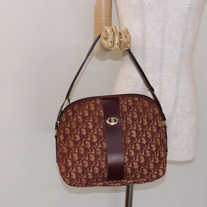 Christian Dior Vintage Trotter Handbag Canvas, RED, CANVAS, Handbag