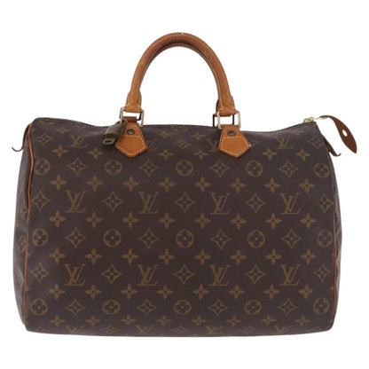 Louis Vuitton Speedy Handbag Monogram Canvas, Brown, Canvas, Handbag