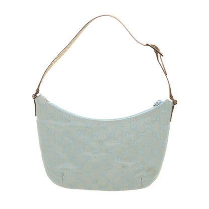 Gucci Vintage Pochette Shoulder Bag GG Canvas, BLUE, CANVAS, Clutche & pouche