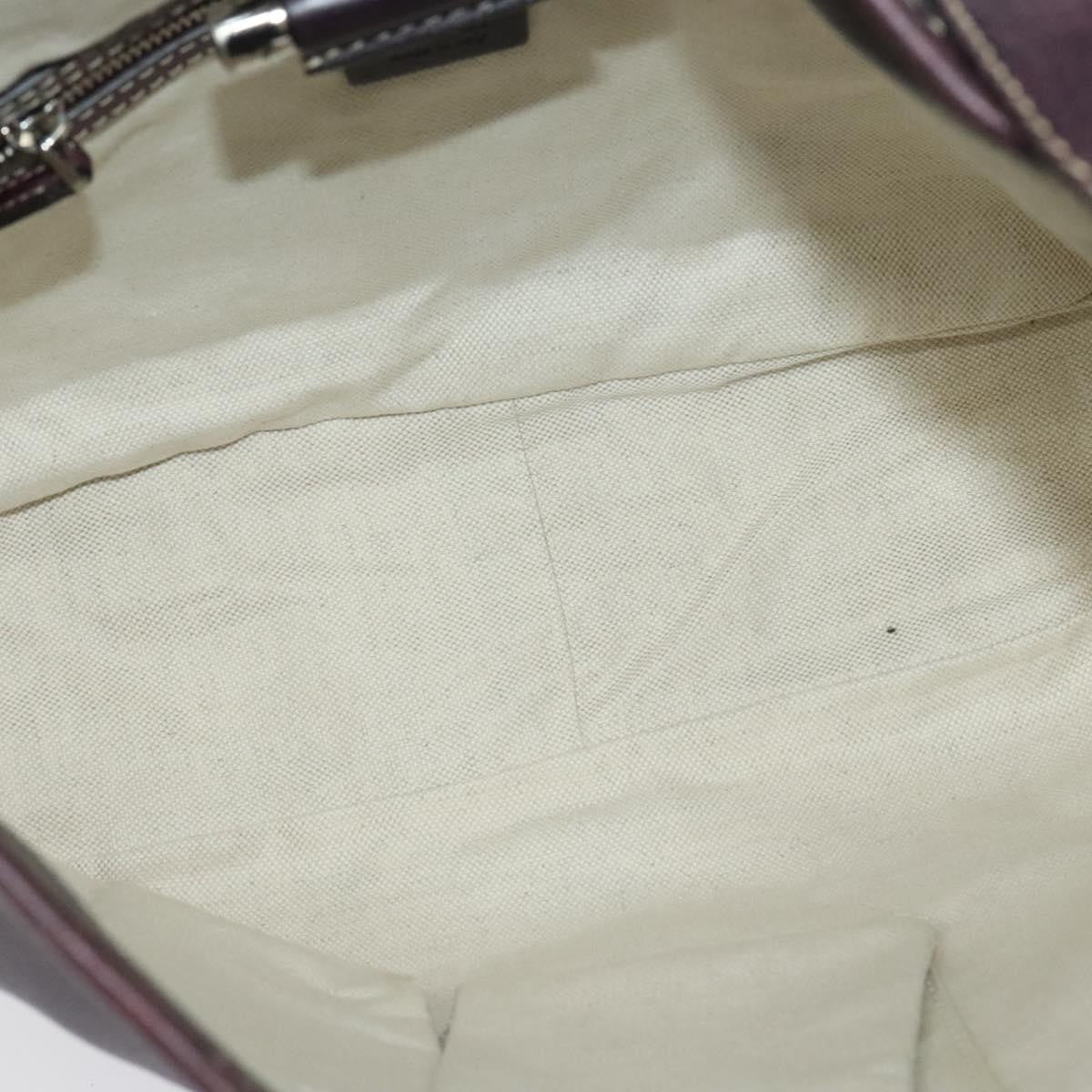 Gucci Charlotte Shoulder Bag Leather, BURGUNDY, LEATHER, Shoulder bag