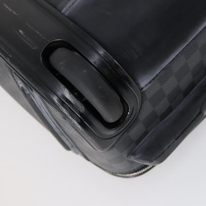 Louis Vuitton Pegase Luggage Damier Graphite, BLACK, CANVAS, Travel bag