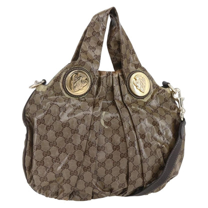 Gucci Hysteria Convertible Top Handle Bag GG Coated Canvas, BEIGE, CANVAS, Handbag