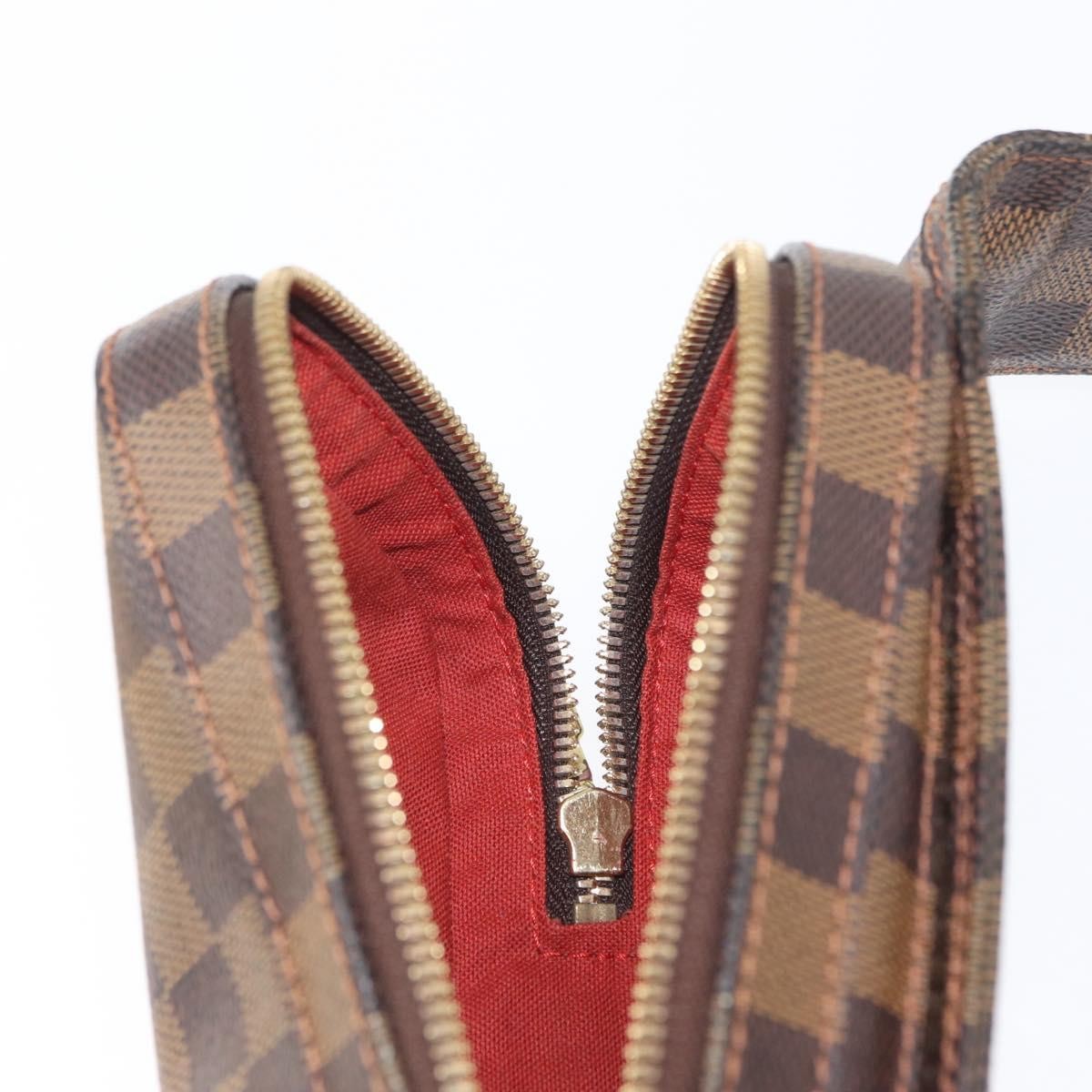 Louis Vuitton Geronimos Waist Bag Damier, BROWN, CANVAS, Shoulder bag