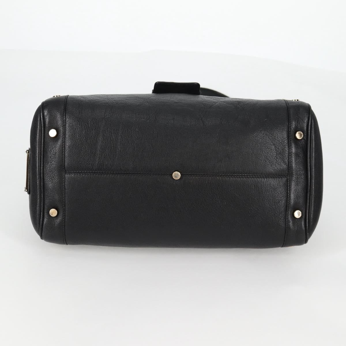 Bvlgari Chandra Top Handle Bag Leather, BLACK, LEATHER, Shoulder bag