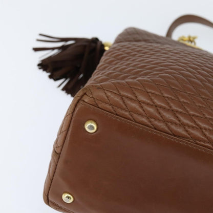 Bally Vintage Tote Bag Leather, BROWN, LEATHER, Tote bag
