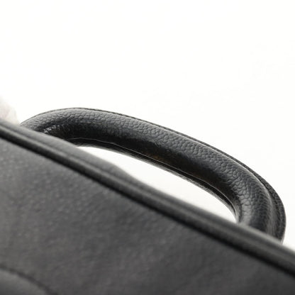 Chanel Vintage Timeless Zip Around Vanity Case Caviar, Black, Leather, Clutch