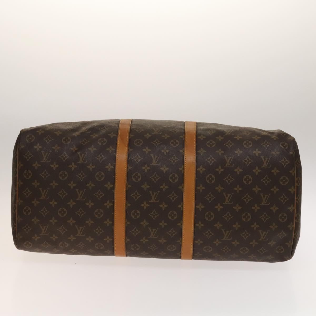Louis Vuitton Keepall Bag Monogram Canvas, BROWN, CANVAS, Travel bag