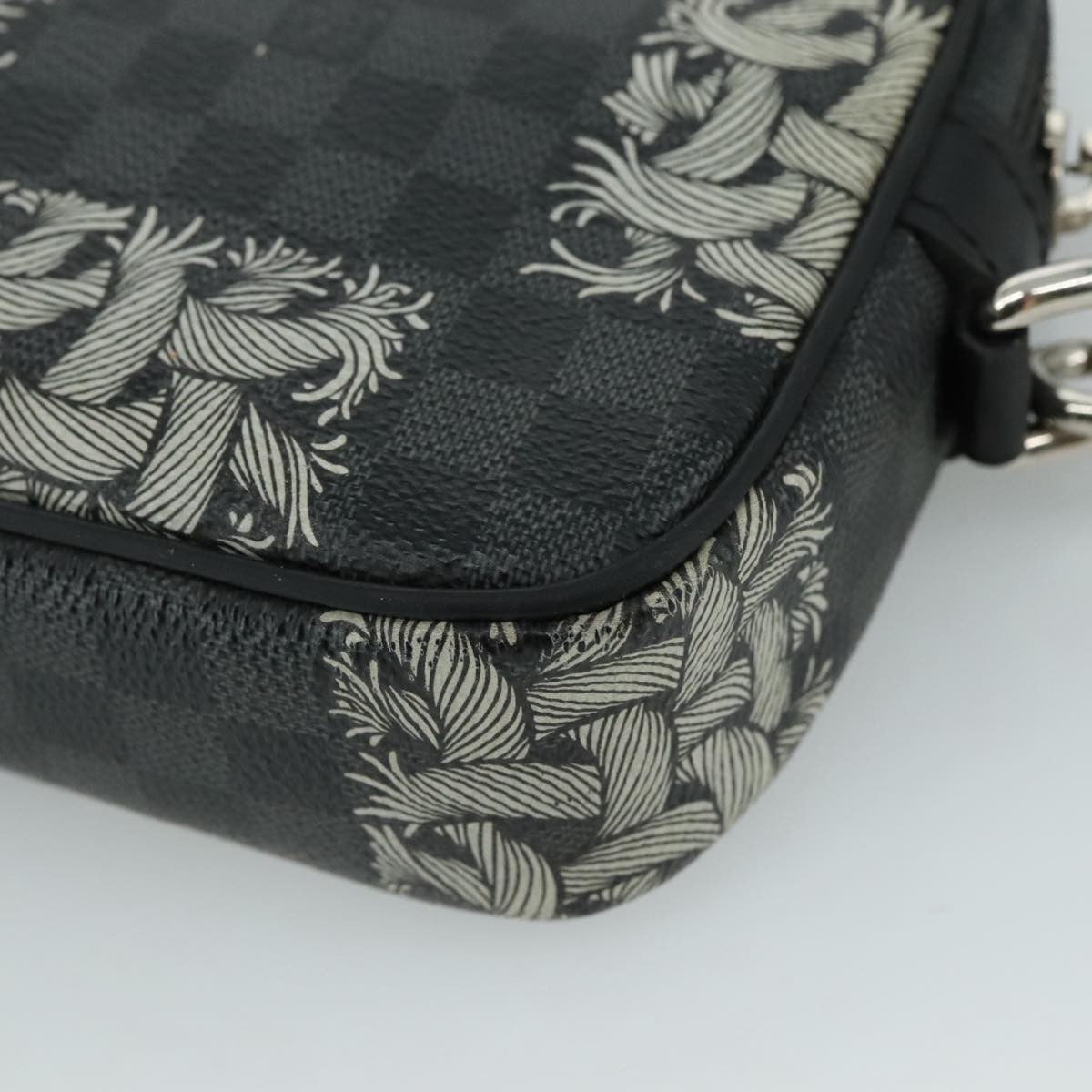 Louis Vuitton Pochette Volga Limited Edition Nemeth Damier Graphite, GRAY, CANVAS, Clutche & pouche