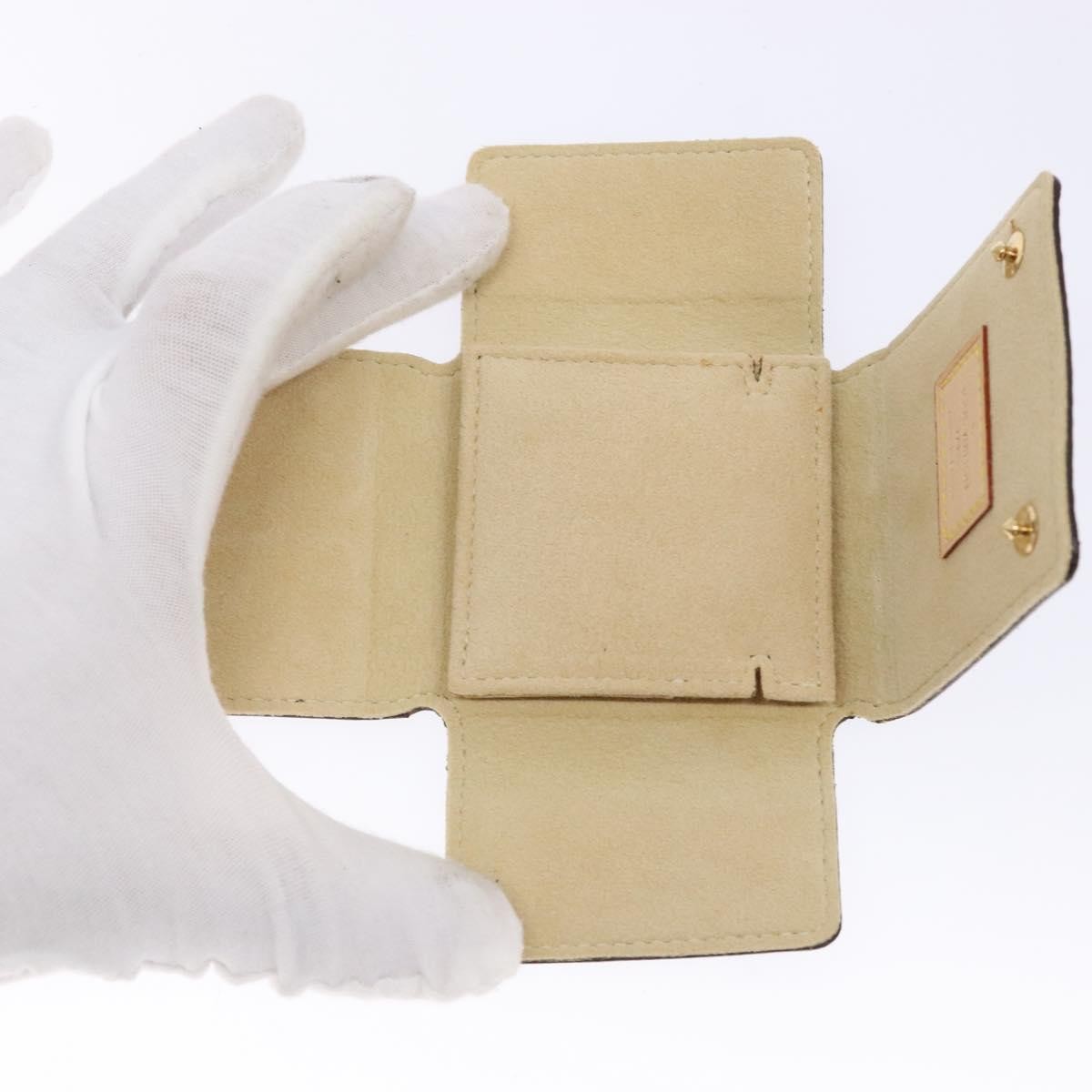 Louis Vuitton CASE JEWELRY BOX Canvas, BROWN, CANVAS, Wallets