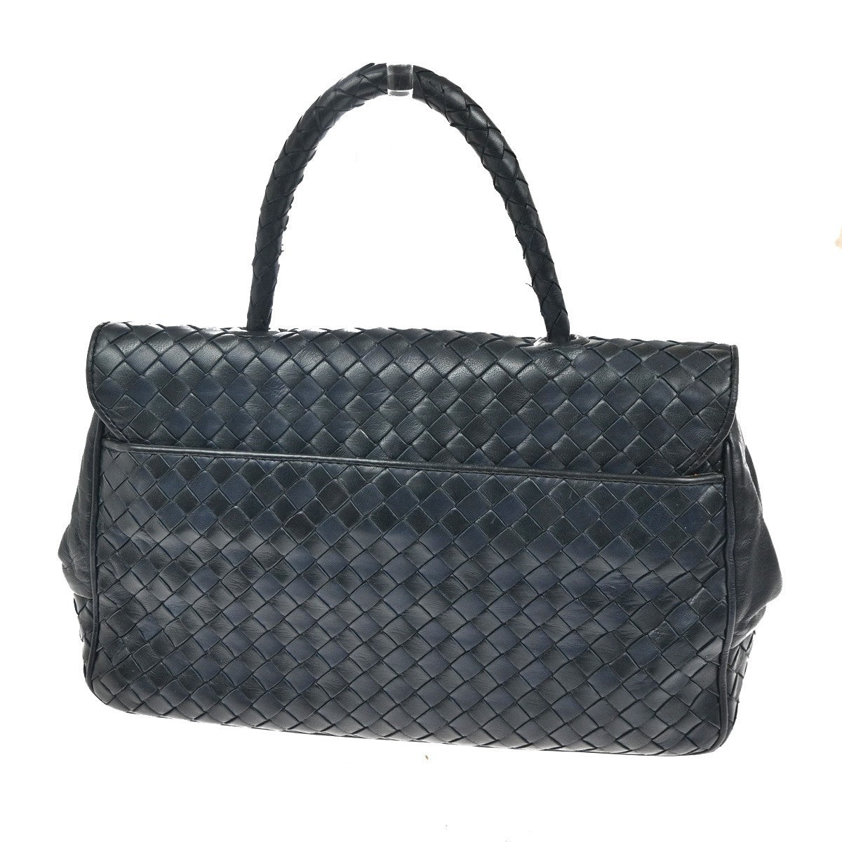 Bottega Veneta Intrecciato Handbag Leather, NAVY, LEATHER, Handbag