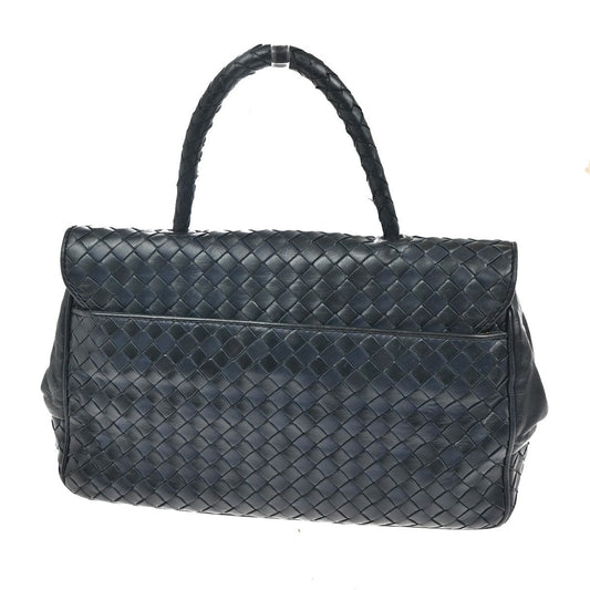 Bottega Veneta Intrecciato Handbag Leather, NAVY, LEATHER, Handbag