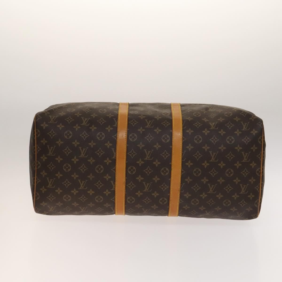Louis Vuitton Keepall Bag Monogram Canvas, BROWN, CANVAS, Travel bag