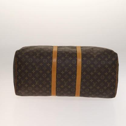 Louis Vuitton Keepall Bag Monogram Canvas, BROWN, CANVAS, Travel bag