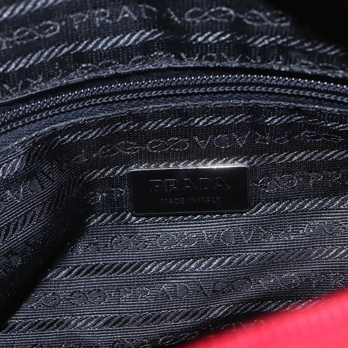 Prada Zip Buckle Messenger Bag Tessuto, Red, Nylon, Shoulder Bag