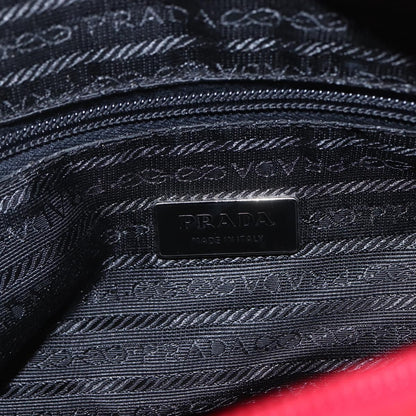 Prada Zip Buckle Messenger Bag Tessuto, Red, Nylon, Shoulder Bag