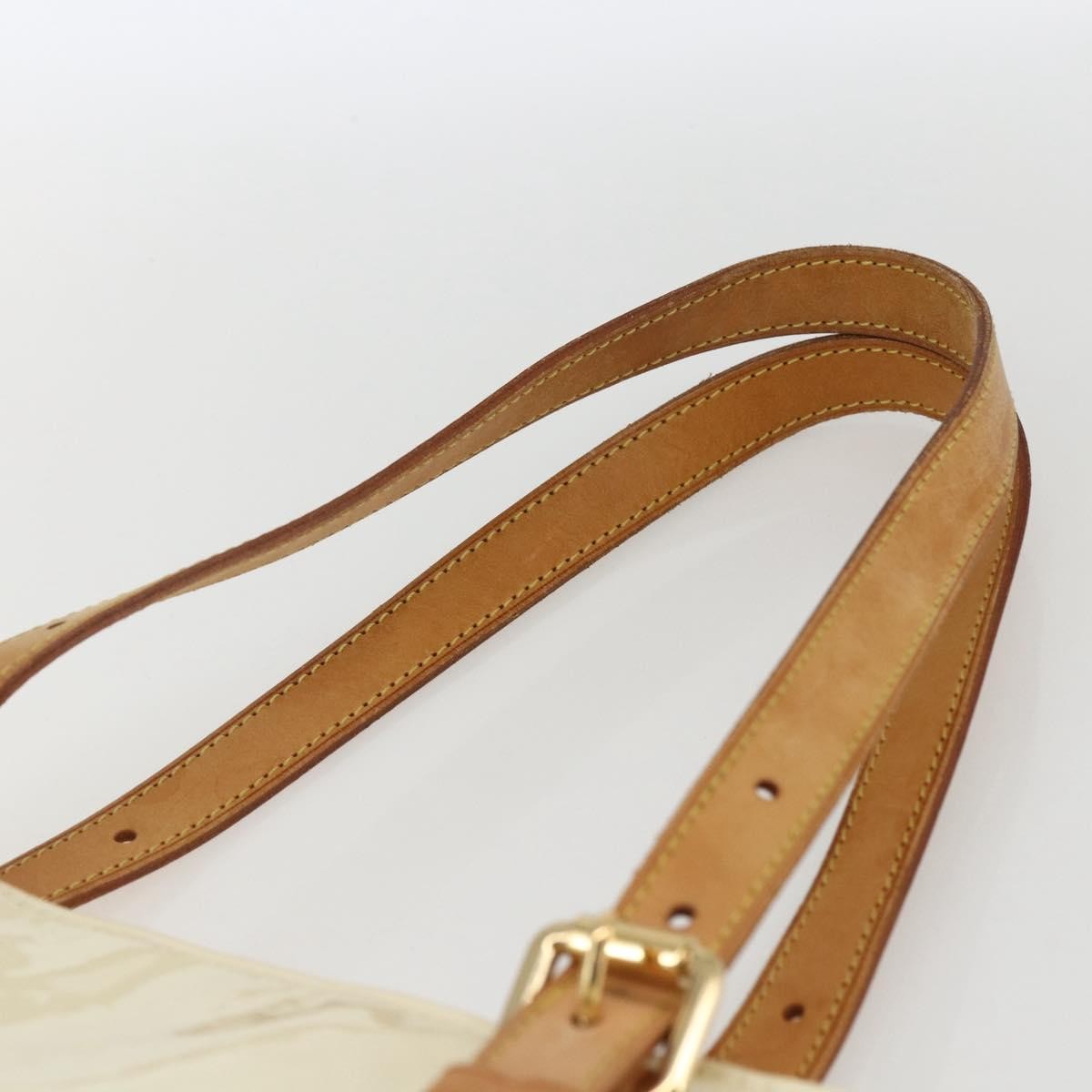 Louis Vuitton Brentwood Handbag Monogram Vernis, BEIGE, PATENT_LEATHER, Tote bag