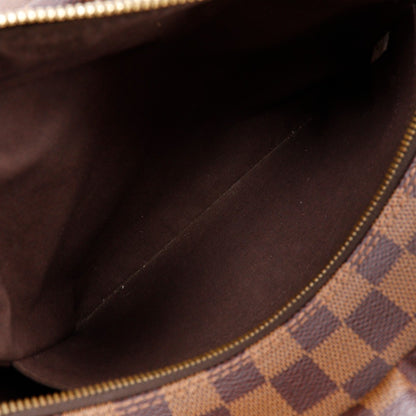 Louis Vuitton Naviglio Handbag Damier, BROWN, CANVAS, Shoulder bag