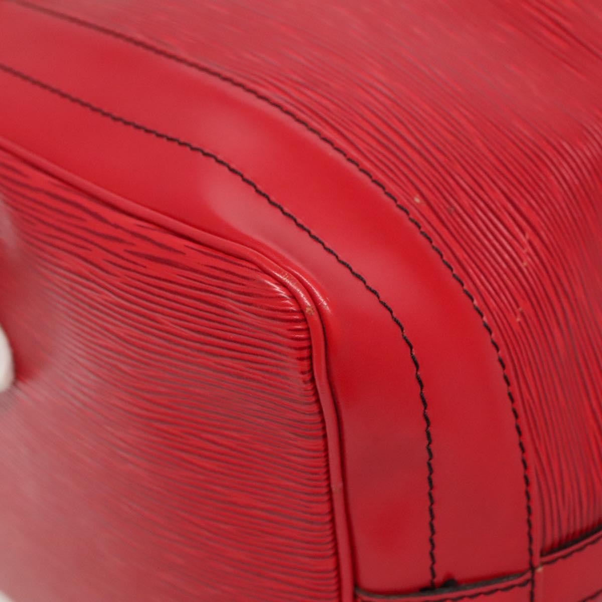 Louis Vuitton Petit Noe Handbag Epi Leather, RED, LEATHER, Shoulder bag