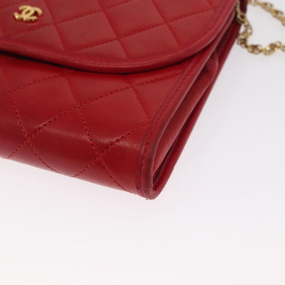 Chanel Vintage Clutch Leather, RED, LEATHER, Clutche & pouche