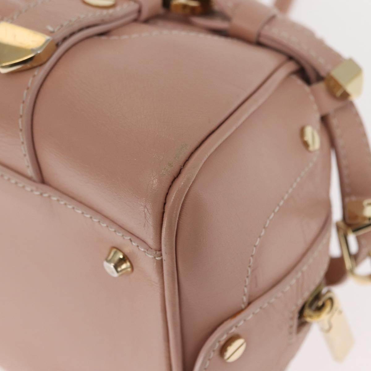 Versace Vintage Medusa Belt Bag Leather, PINK, LEATHER, Handbag