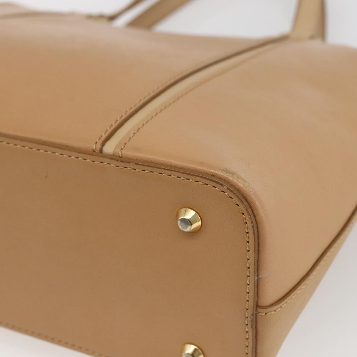 Burberry Vintage Handbag Leather, BEIGE, LEATHER, Handbag