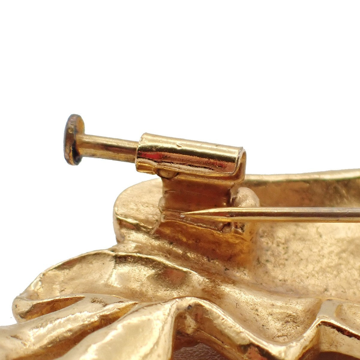 Chanel Beret Hat Brooch Gold Plated, GOLD, GOLD_PLATED, Brooch