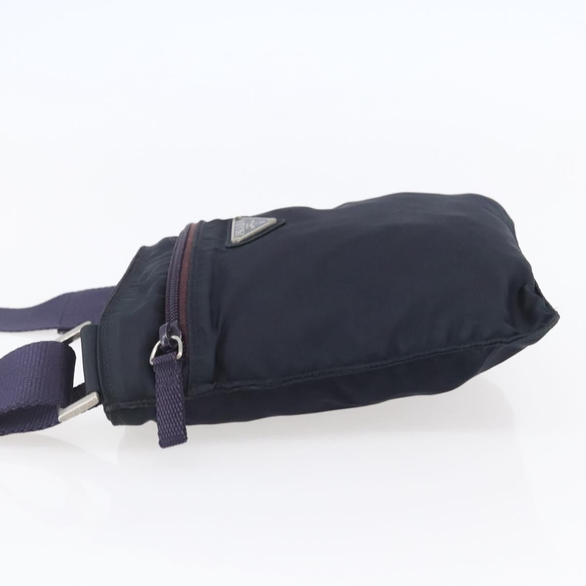 Prada Front Pocket Messenger Bag Tessuto, PURPLE, NYLON, Shoulder bag