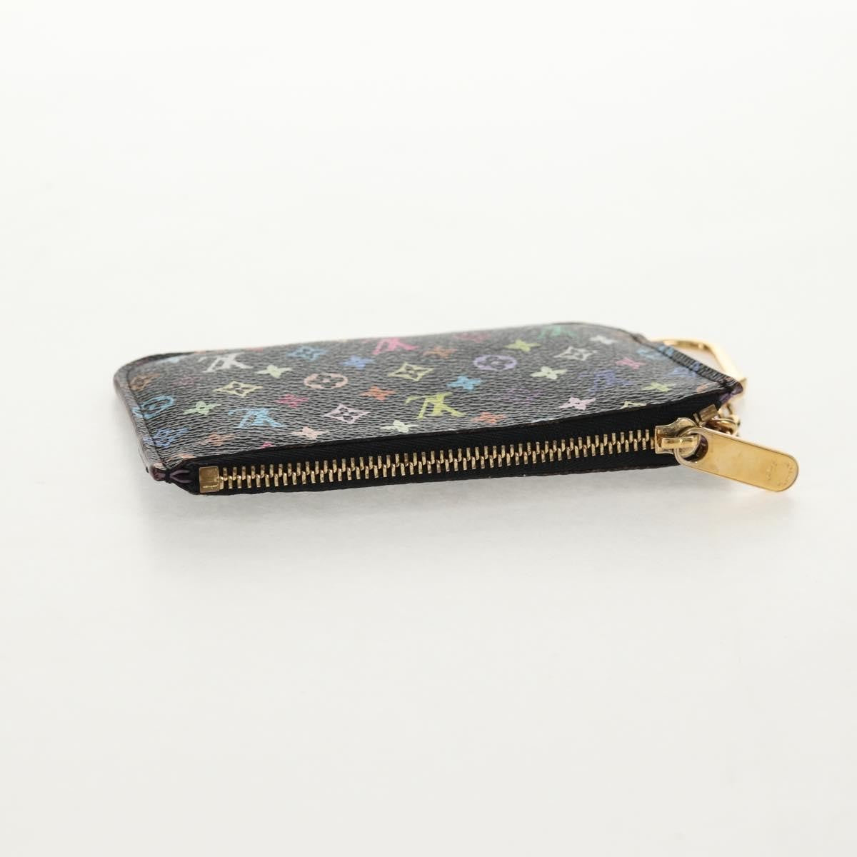 Louis Vuitton Pochette clés NM Monogram Multicolor Canvas, BLACK, CANVAS, Wallets