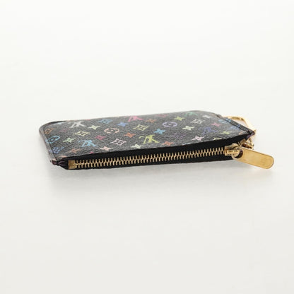 Louis Vuitton Pochette clés NM Monogram Multicolor Canvas, BLACK, CANVAS, Wallets
