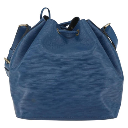 Louis Vuitton Petit Noe Handbag Epi Leather, BLUE, LEATHER, Shoulder bag