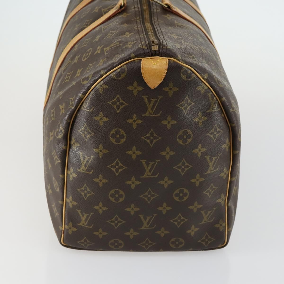 Louis Vuitton Keepall Bag Monogram Canvas, BROWN, CANVAS, Travel bag