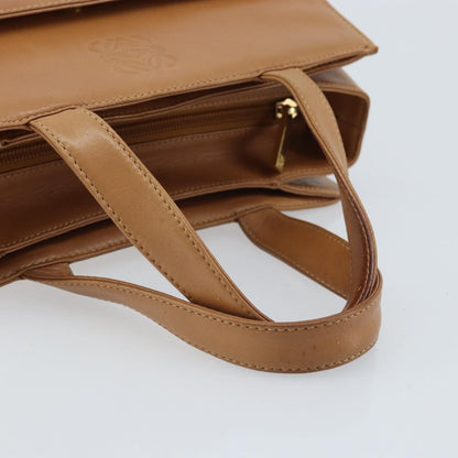 Loewe Anagram handbag Leather, Brown, Leather, Handbag