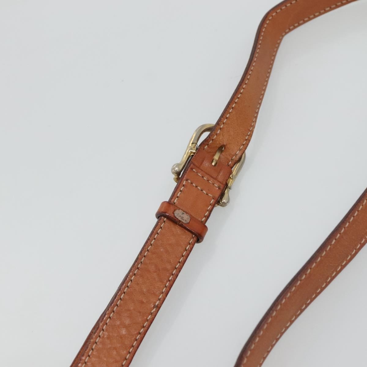 Celine Vintage Macadam Circle Logo Shoulder Bag Canvas and Leather, Brown, Canvas, Shoulder Bag