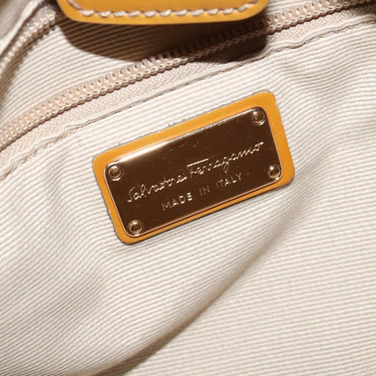 Salvatore Ferragamo Vala Handbag Nylon, BEIGE, NYLON, Handbag