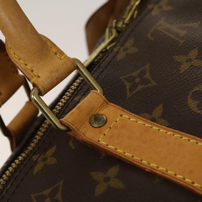 Louis Vuitton Keepall Bag Monogram Canvas, BROWN, CANVAS, Travel bag