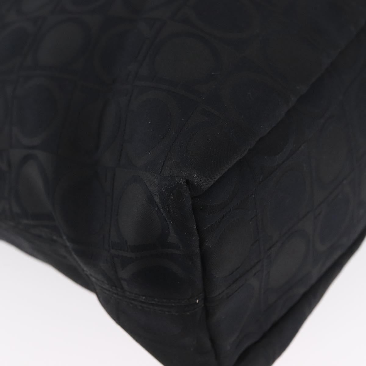 Salvatore Ferragamo Gancini Tote Gancini Canvas, BLACK, CANVAS, Tote bag