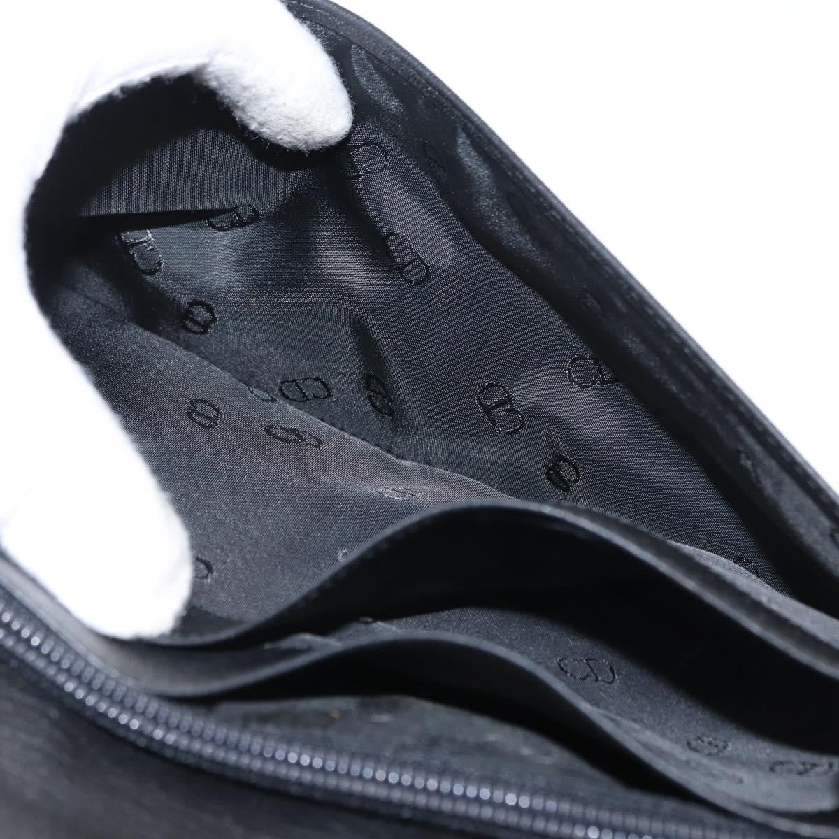 Christian Dior Clutch bag Leather, BLACK, LEATHER, Clutche & pouche